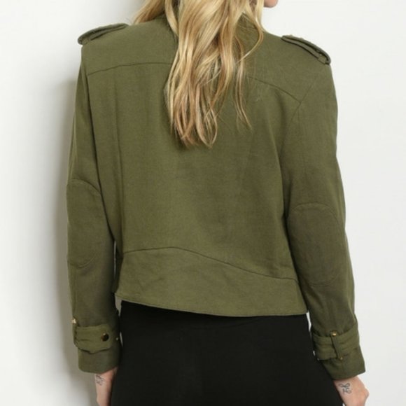 ➖SALE➖ LAST 2 NWT RAGE—MOTO JACKET IN OLIVE - Picture 2 of 2